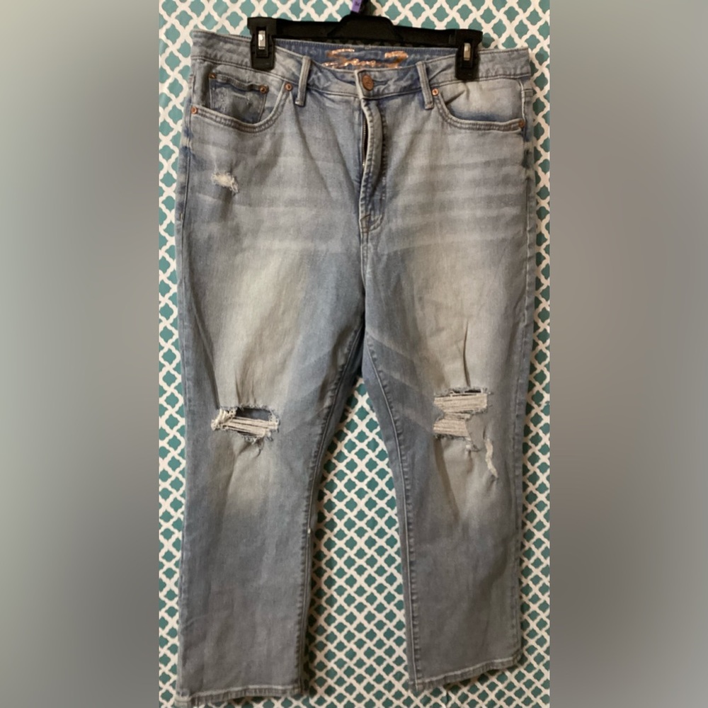 Seven7 Light Blue Relaxed Jeans size 14 women